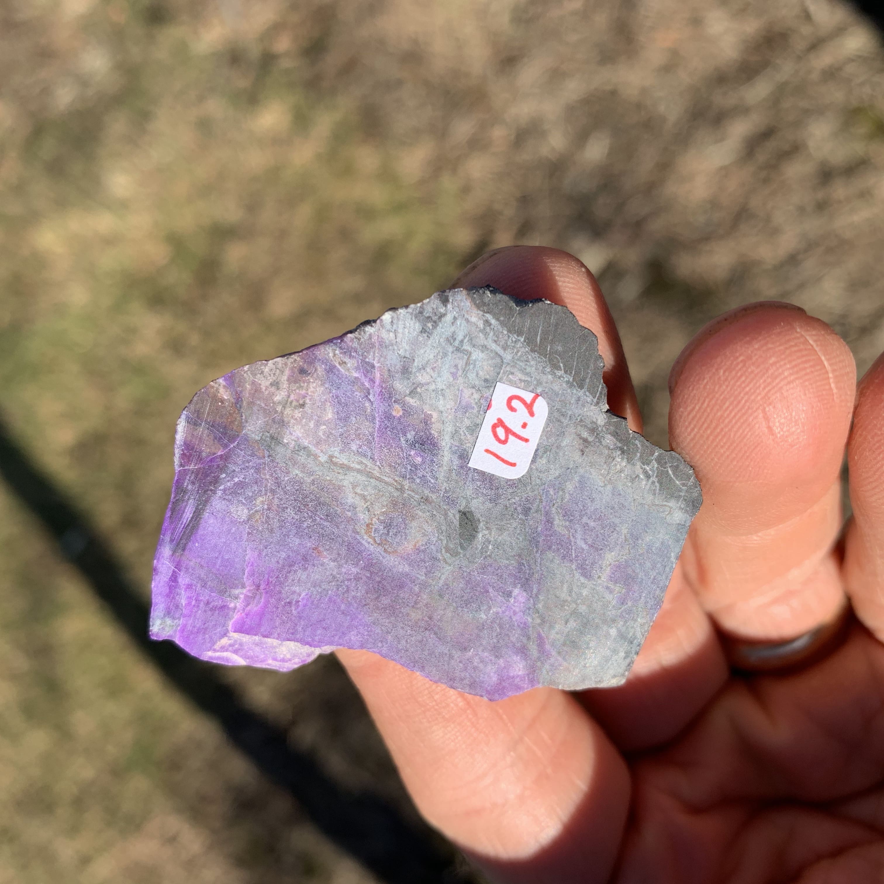 Sugilite (slab n rough) pink gel wafer (19.2gr) healing crystal - Image 5