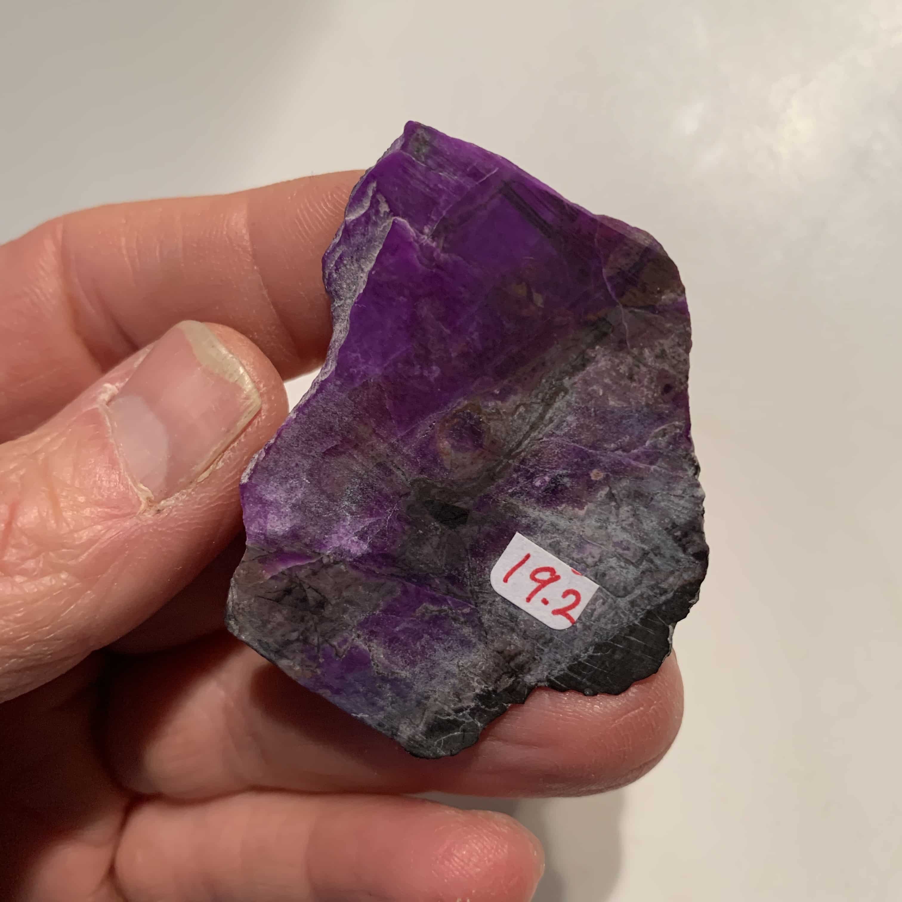 Sugilite (slab n rough) pink gel wafer (19.2gr) healing crystal - Image 6
