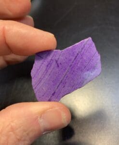 Sugilite (slab) chromatic 'purple stripes' (7.6gr) healing crystal