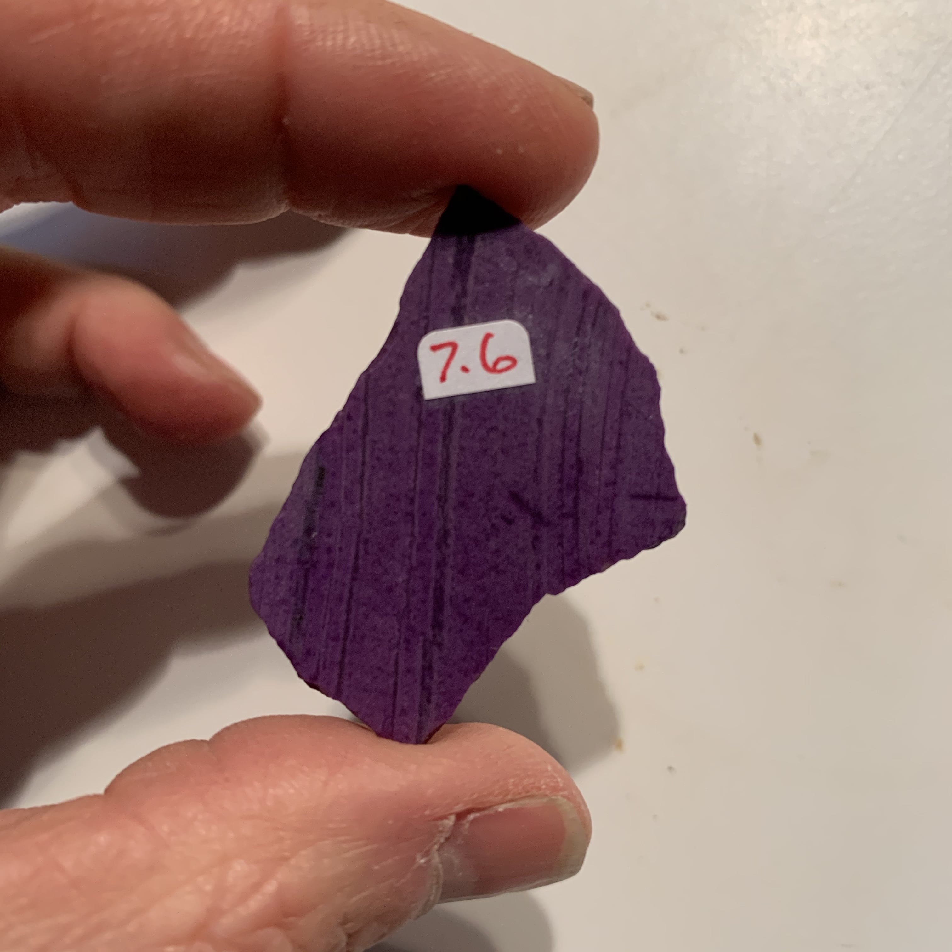 Sugilite (slab) chromatic 'purple stripes' (7.6gr) healing crystal - Image 5