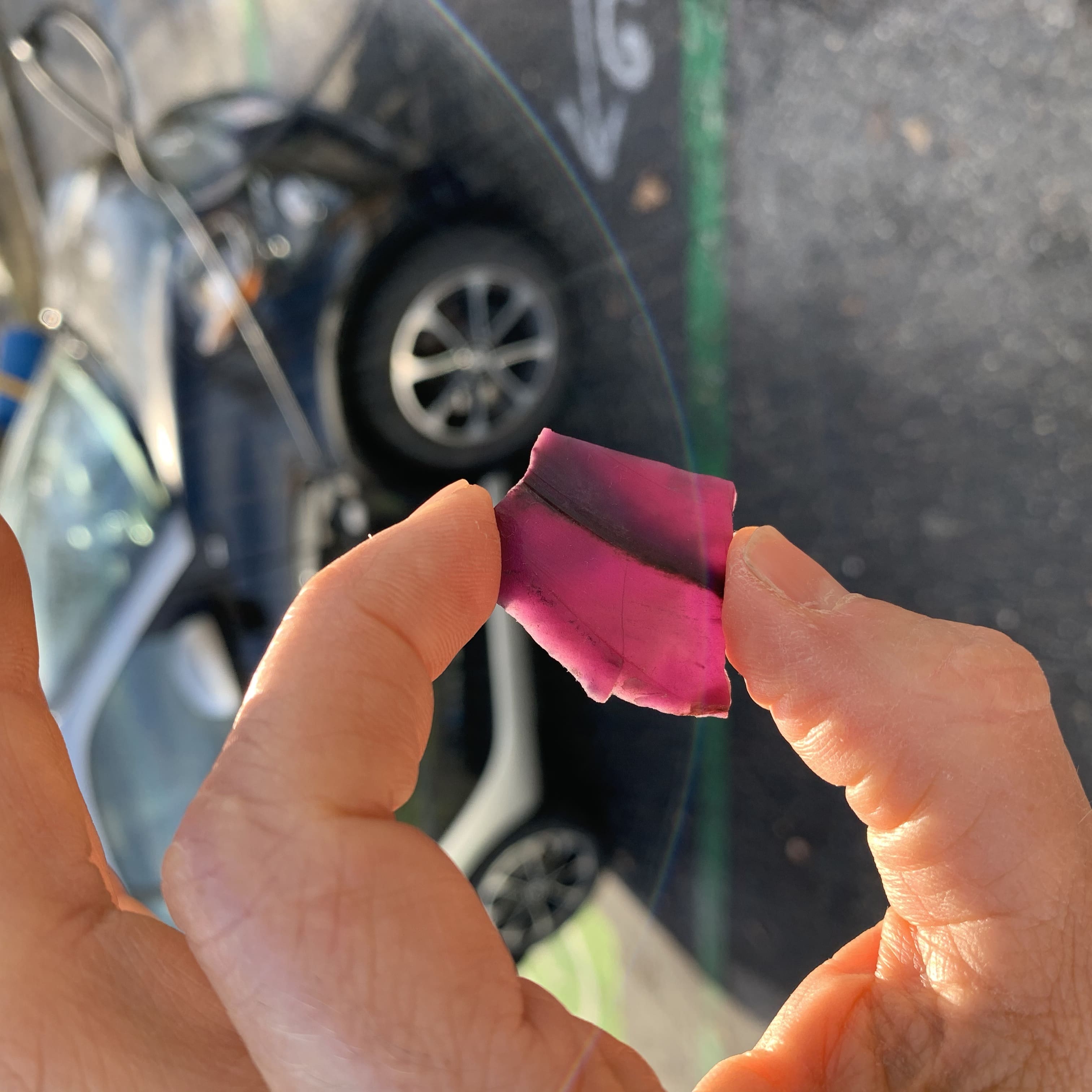 Sugilite (slab) 'curving stripe' (3.1gr) healing crystal