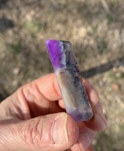 Sugilite (slab) 'pink gel tip' rhombus (7.3gr) healing crystal