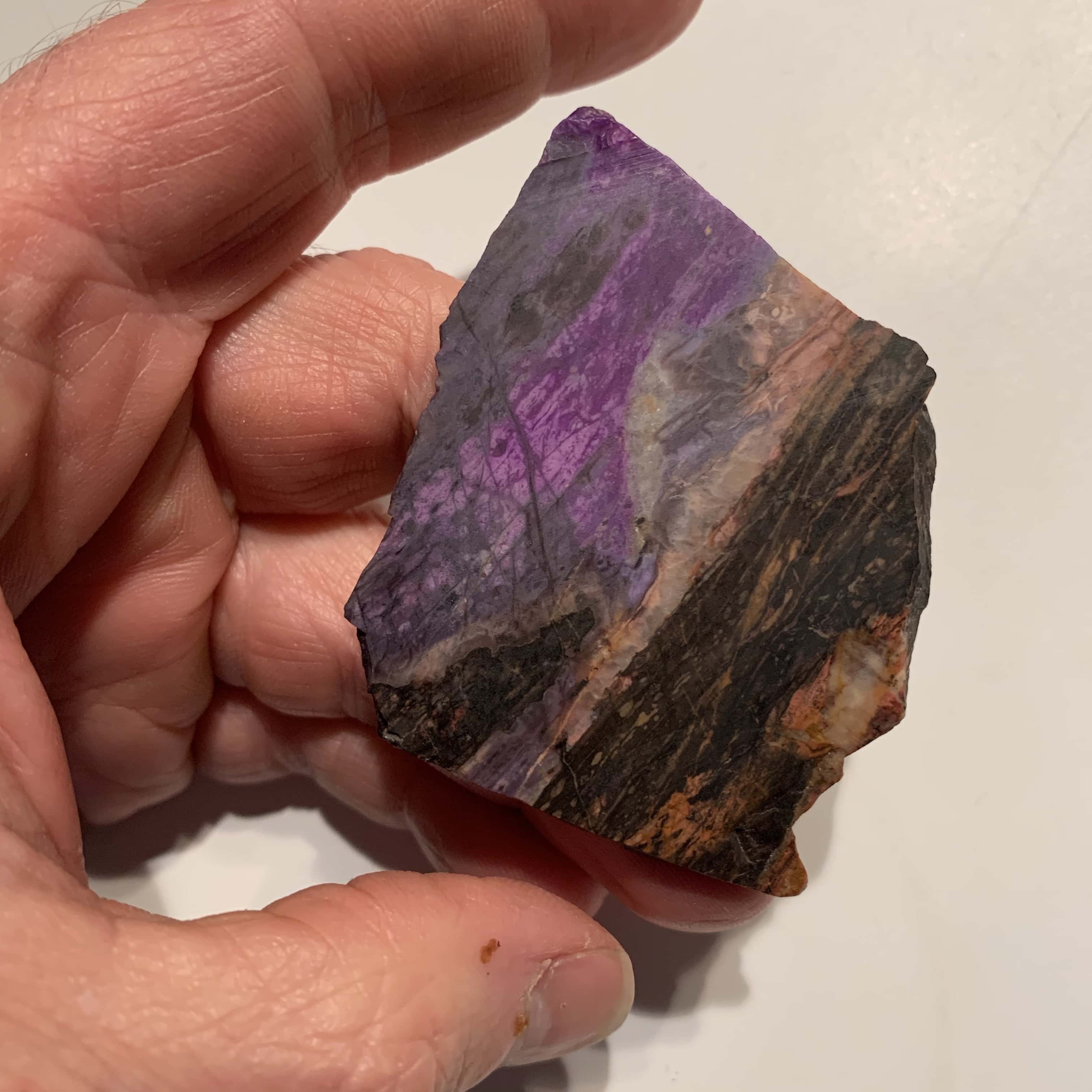 Sugilite (slab) edge gel multi-tone (29.2gr) healing crystal - Image 4