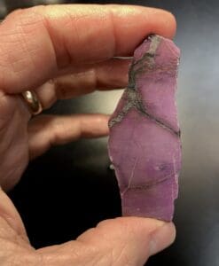 Sugilite (slab) gel 'slim Illinois' wedge (9.7gr) healing crystal
