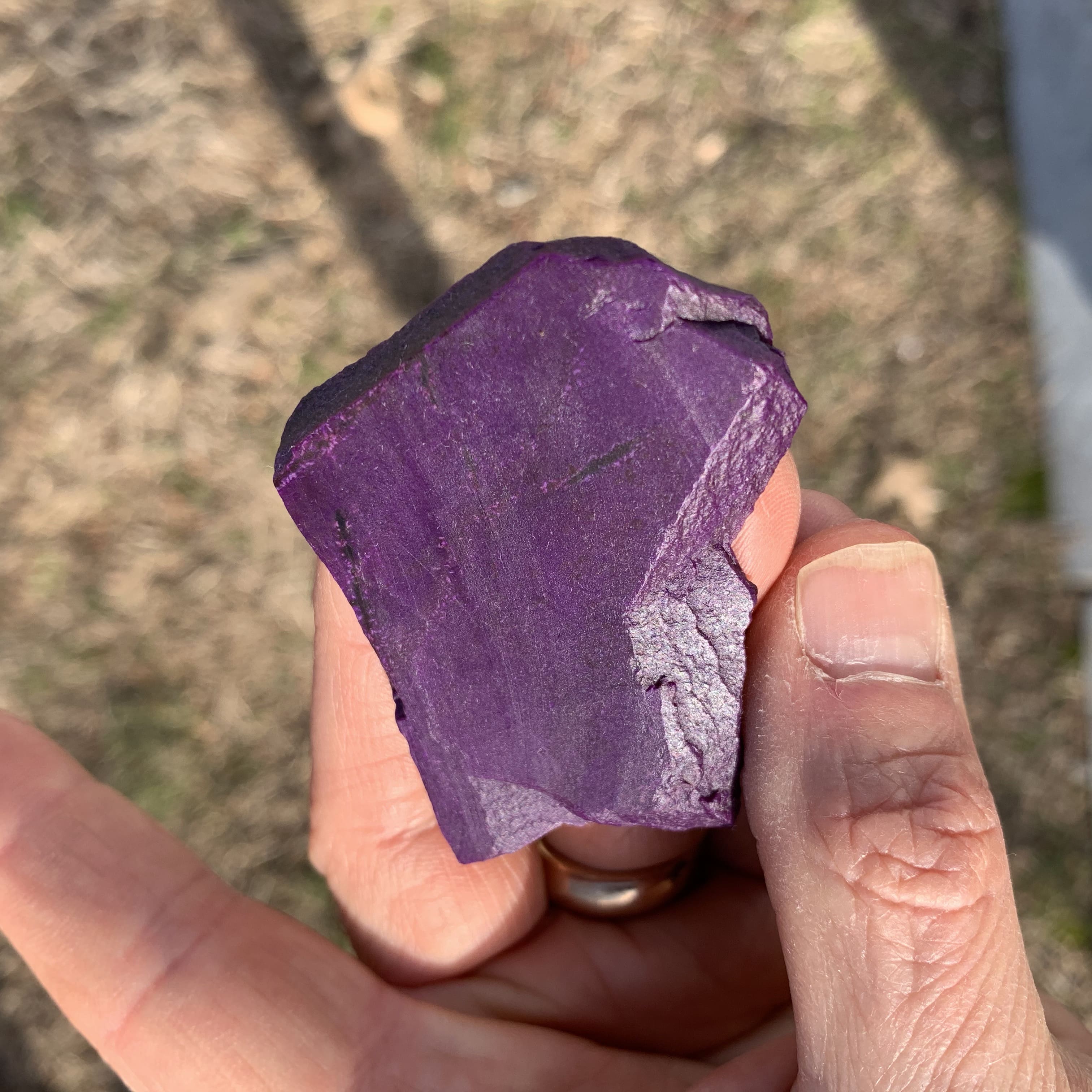 Sugilite (slab) semi-gel 'purple chocolate bar' (22.4gr) healing crystal - Image 2