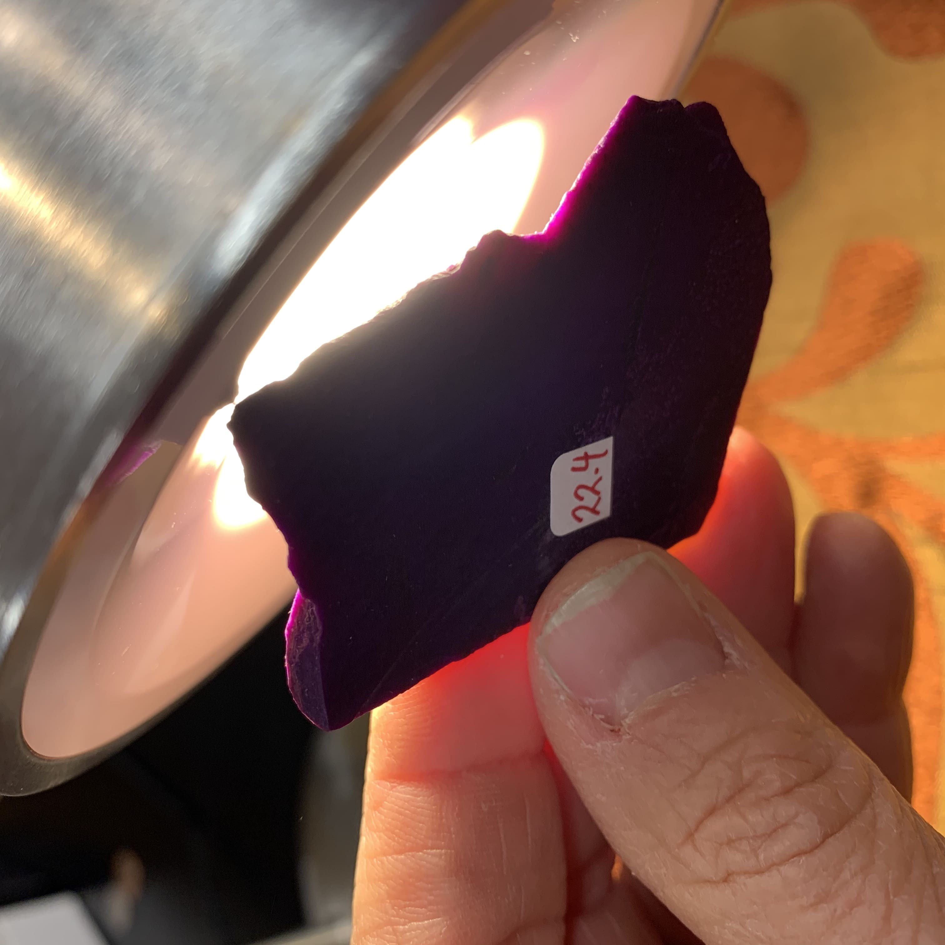 Sugilite (slab) semi-gel 'purple chocolate bar' (22.4gr) healing crystal - Image 4