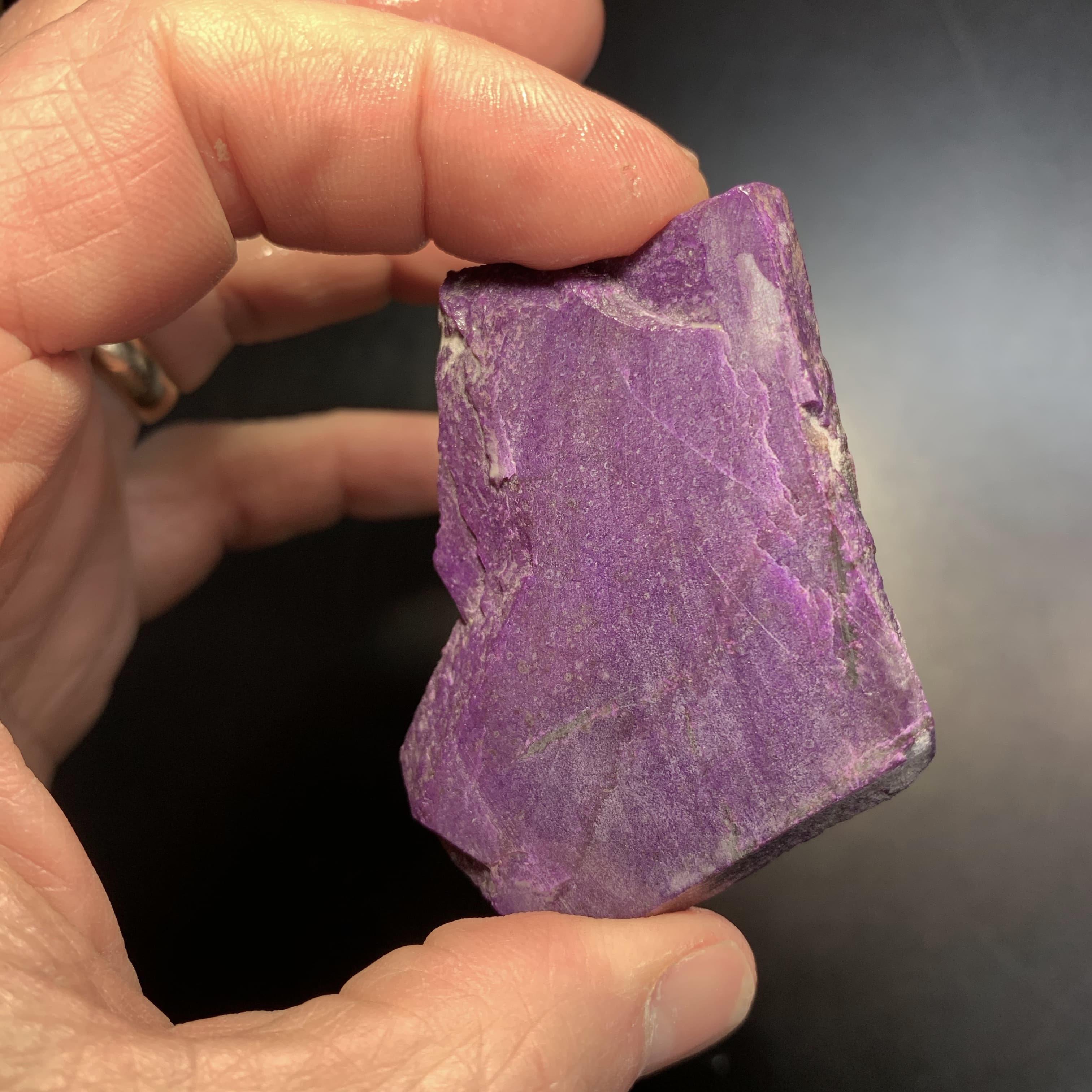 Sugilite (slab) semi-gel 'purple chocolate bar' (22.4gr) healing crystal