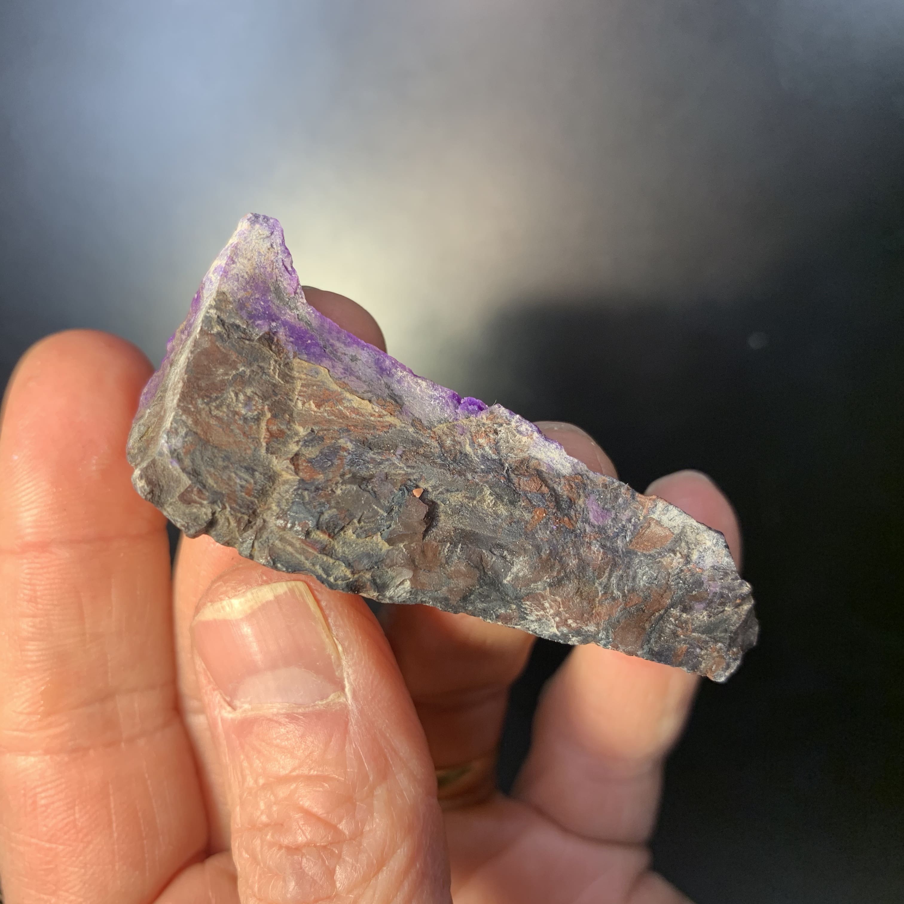 Sugilite (slab n rough) chromatic 'long mountain' (22.2gr) healing crystal - Image 4