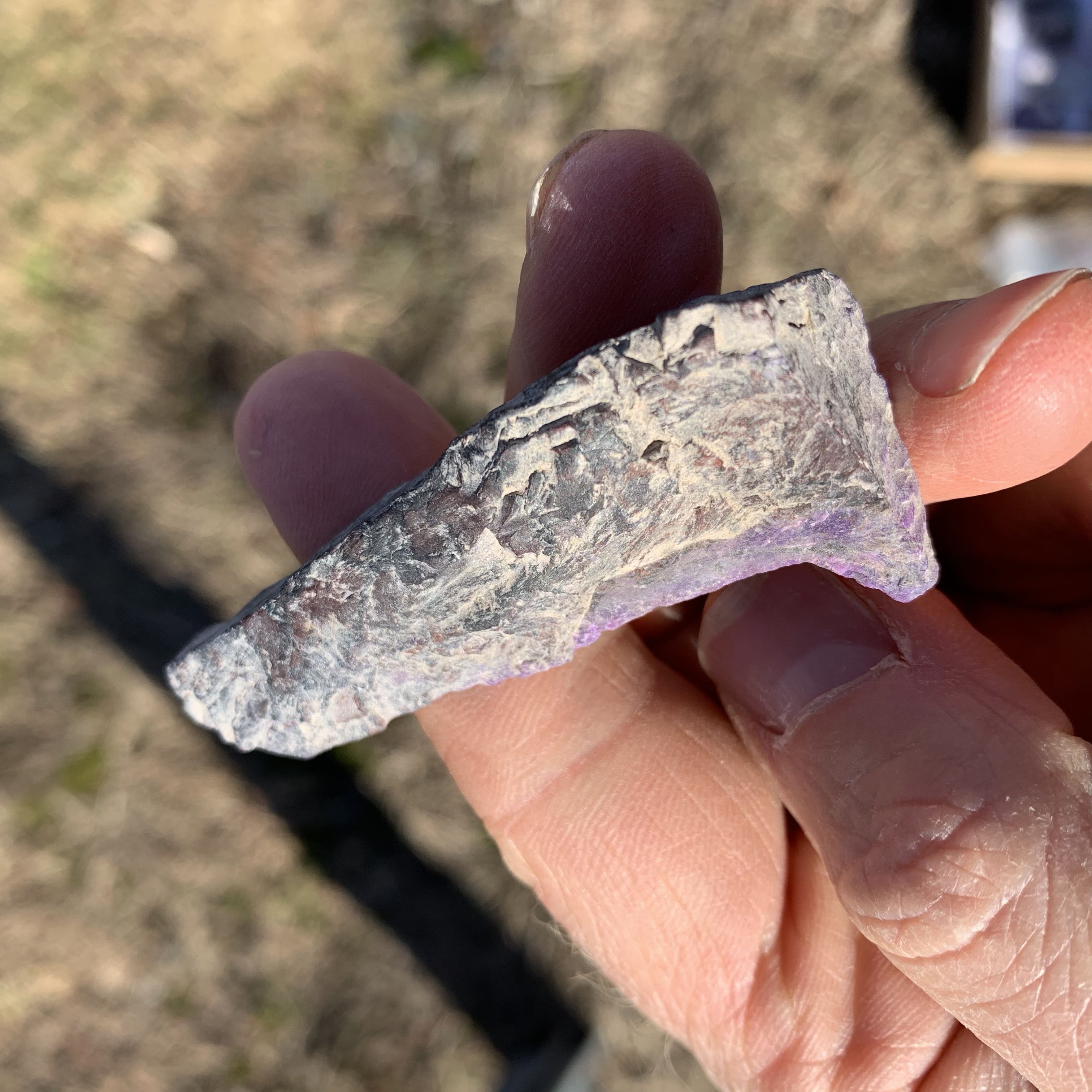 Sugilite (slab n rough) chromatic 'long mountain' (22.2gr) healing crystal - Image 5