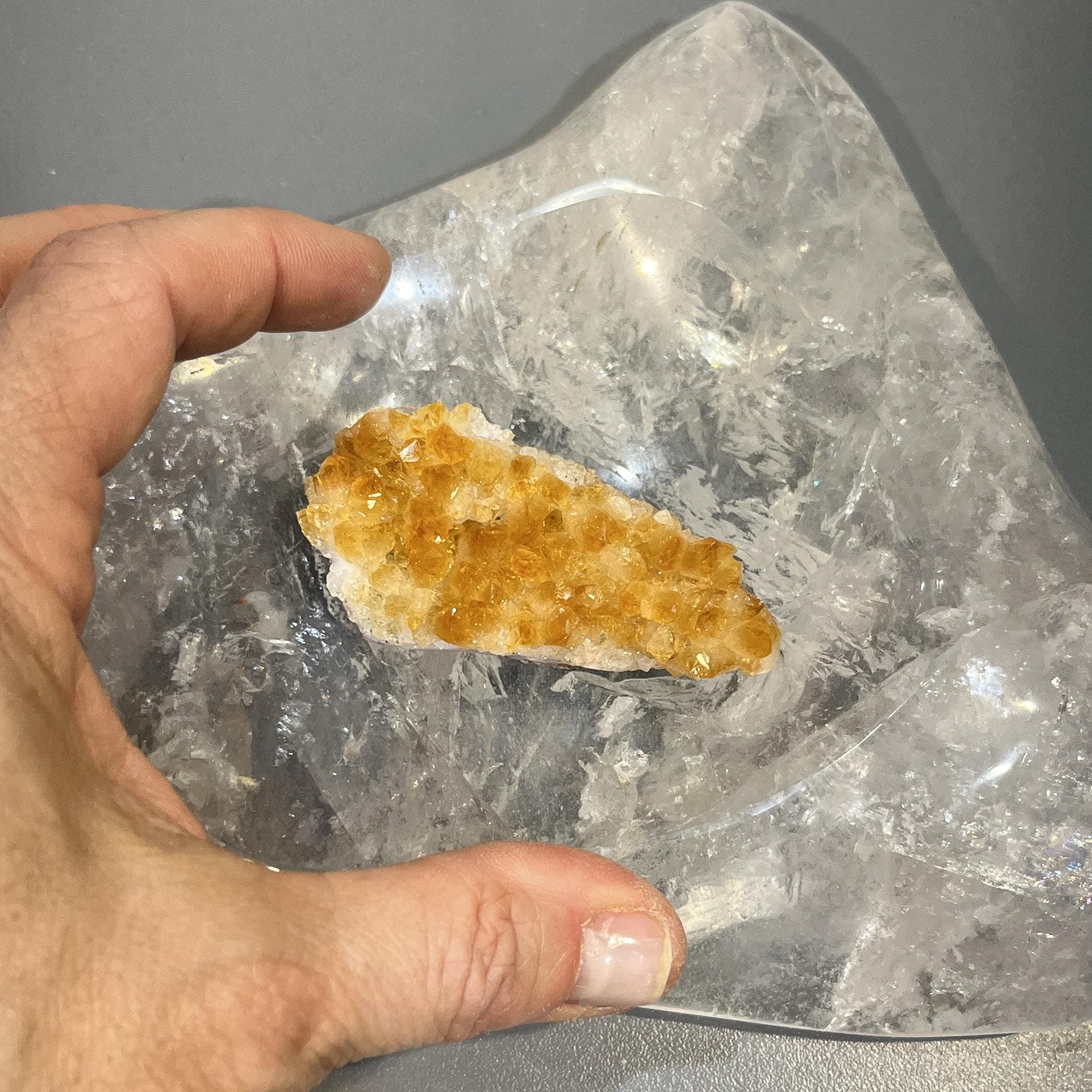 'Citrine' cluster of exceptional color (baked Amethyst) healing crystal - Image 2