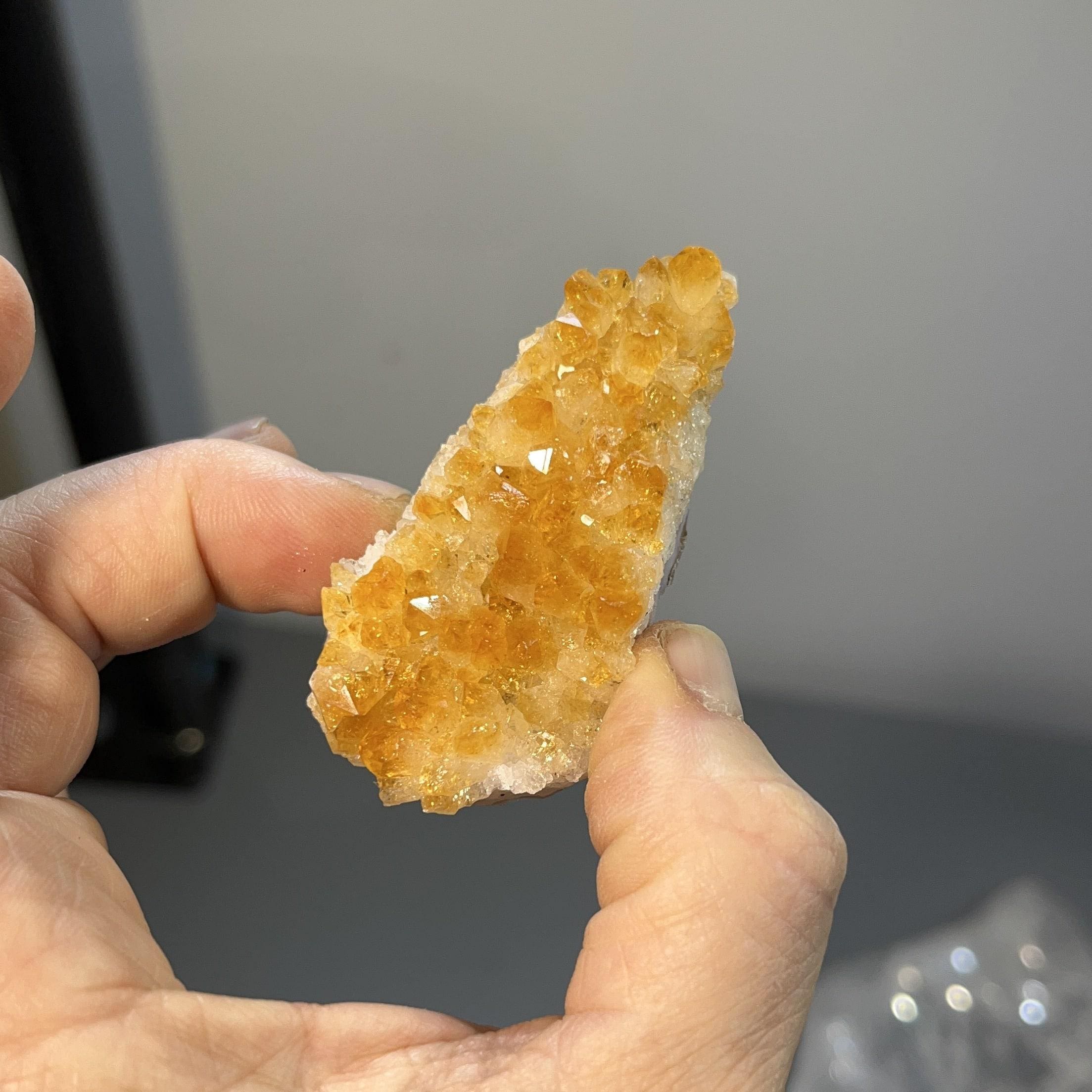 'Citrine' cluster of exceptional color (baked Amethyst) healing crystal