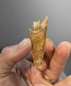 Selenite (golden) Angel Wing from Swan Lake, haling crystal