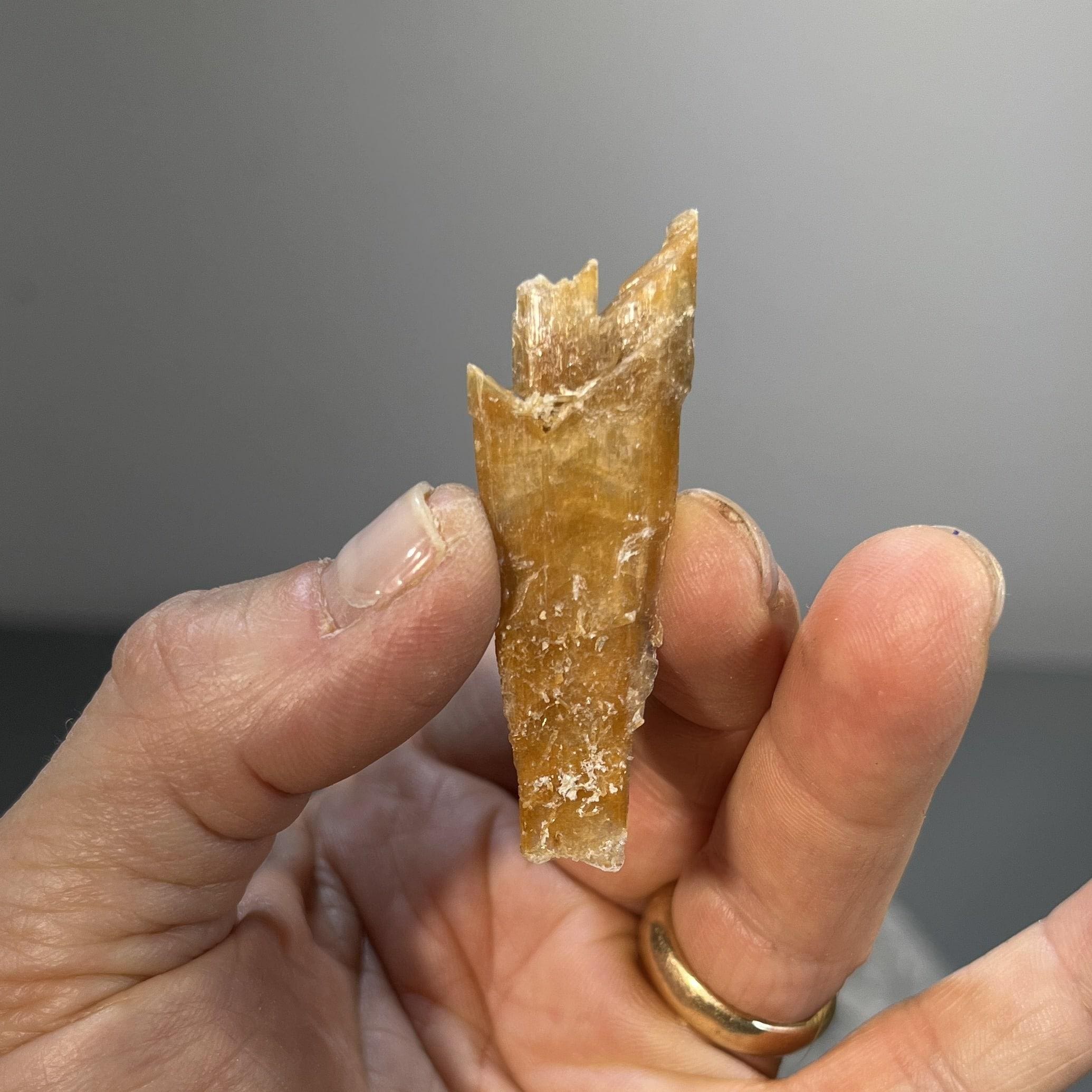 Selenite (golden) Angel Wing from Swan Lake, haling crystal
