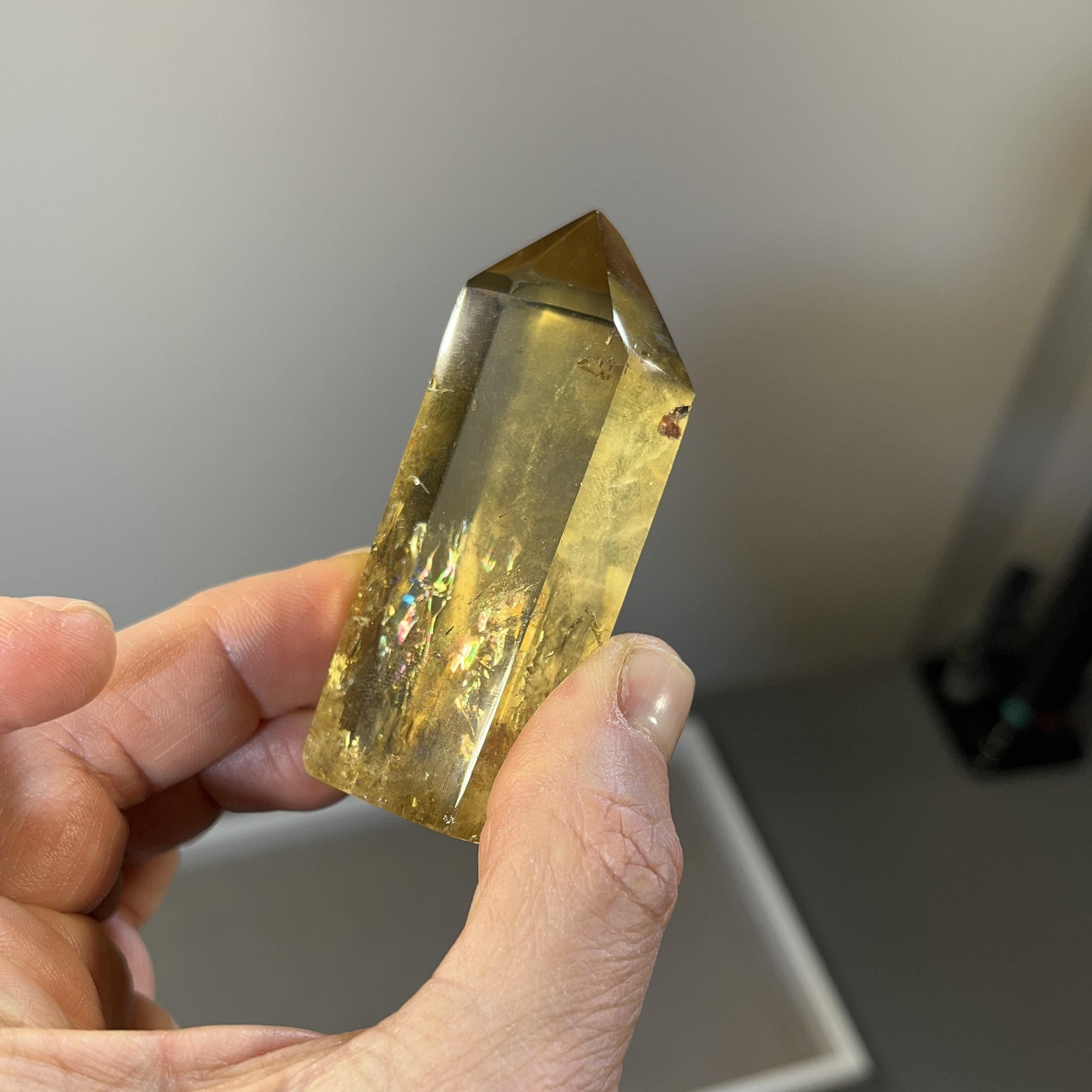 Citrine (natural) African (Congo / Zambia) RAINBOW tower healing crystal - Image 3