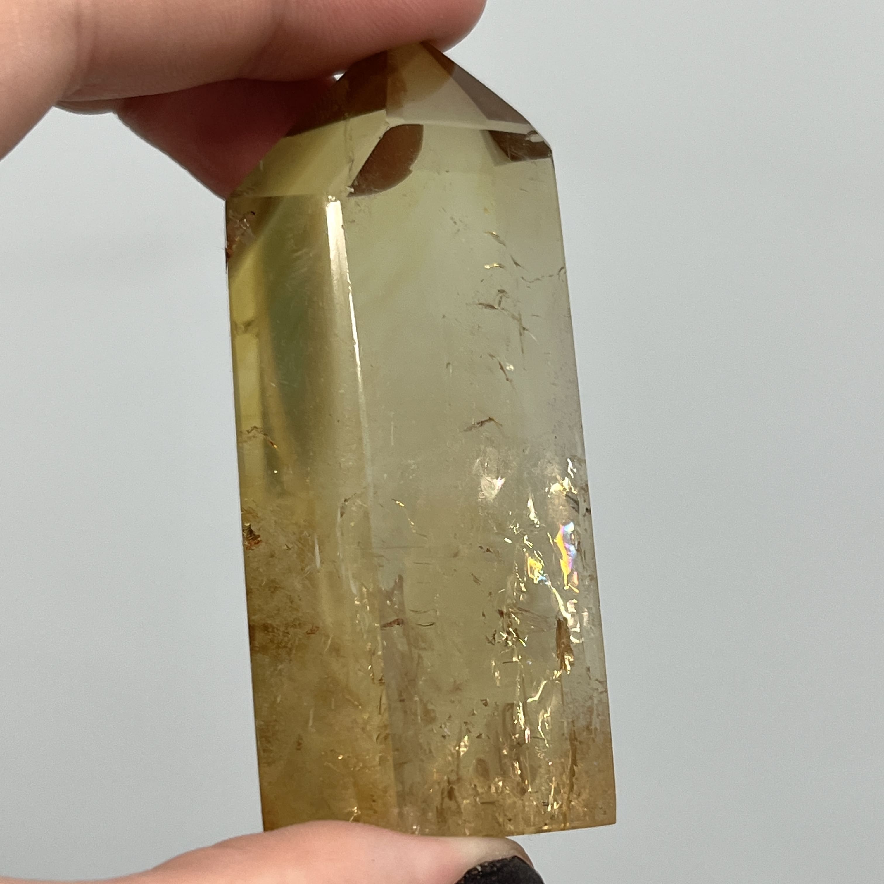 Citrine (natural) African (Congo / Zambia) RAINBOW tower healing crystal - Image 10