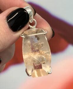 Quartz (clear) rare 'child within' pendant for necklace healing crystal