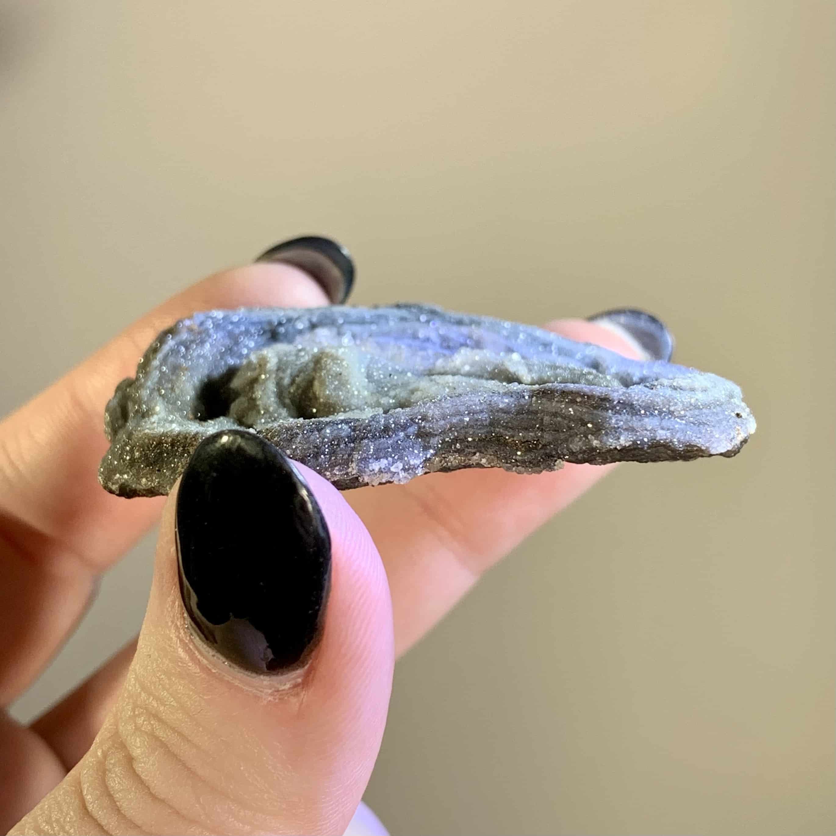 Quartz (Druzy) Chalcedony circular rose nest nebula healing crystal - Image 6