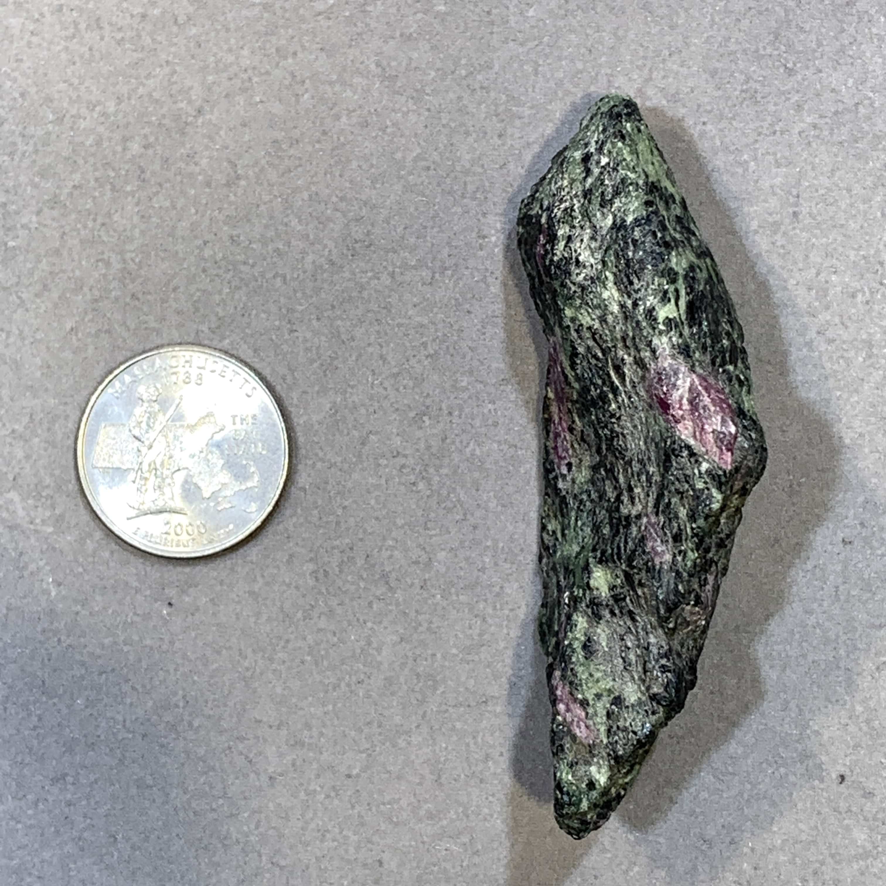 Ruby Zoisite 'curved chunk' natural palm piece healing crystal - Image 5