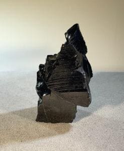 Shungite (Noble/Elite) standing dramatic chunk healing crystal