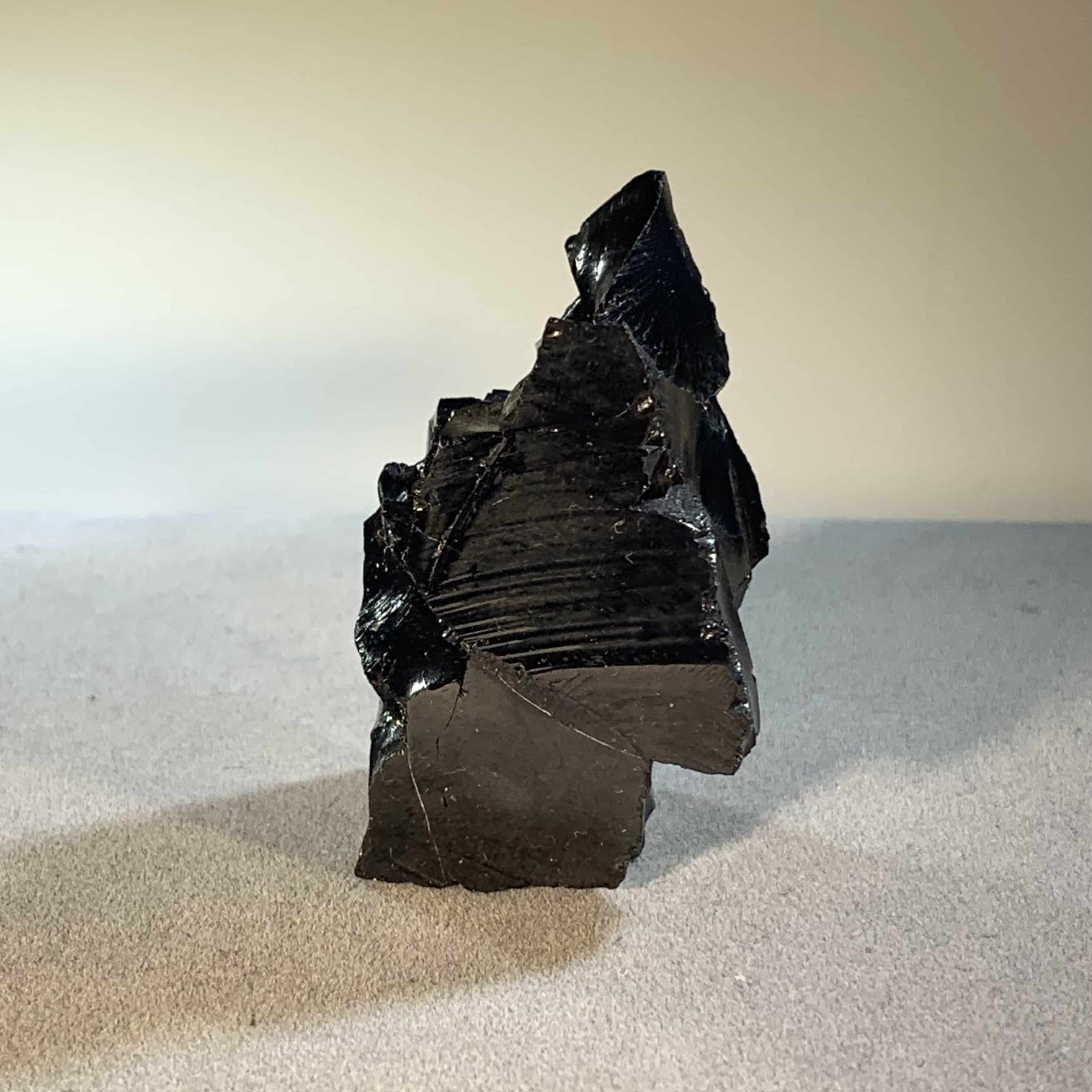 Shungite (Noble/Elite) standing dramatic chunk healing crystal