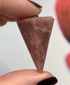 Quartz (Cherry aka Guava) pendulum - healing crystal