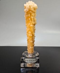 CALCITE (stalactite) 'Queen of the Night' scepter on stand, healing crystal