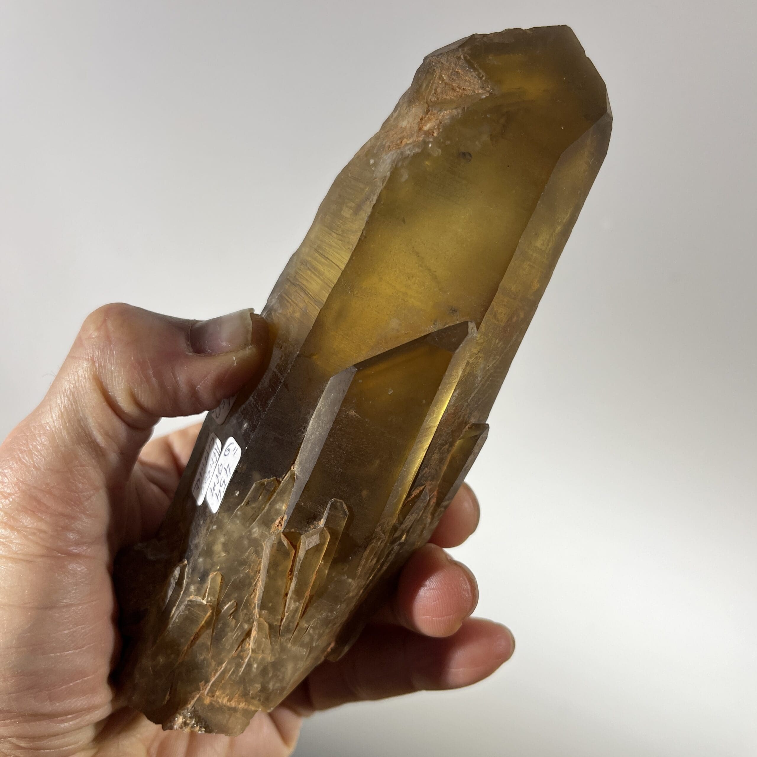 Citrine (natural) heavy duty Congo Zambian point, healing crystal - Image 3