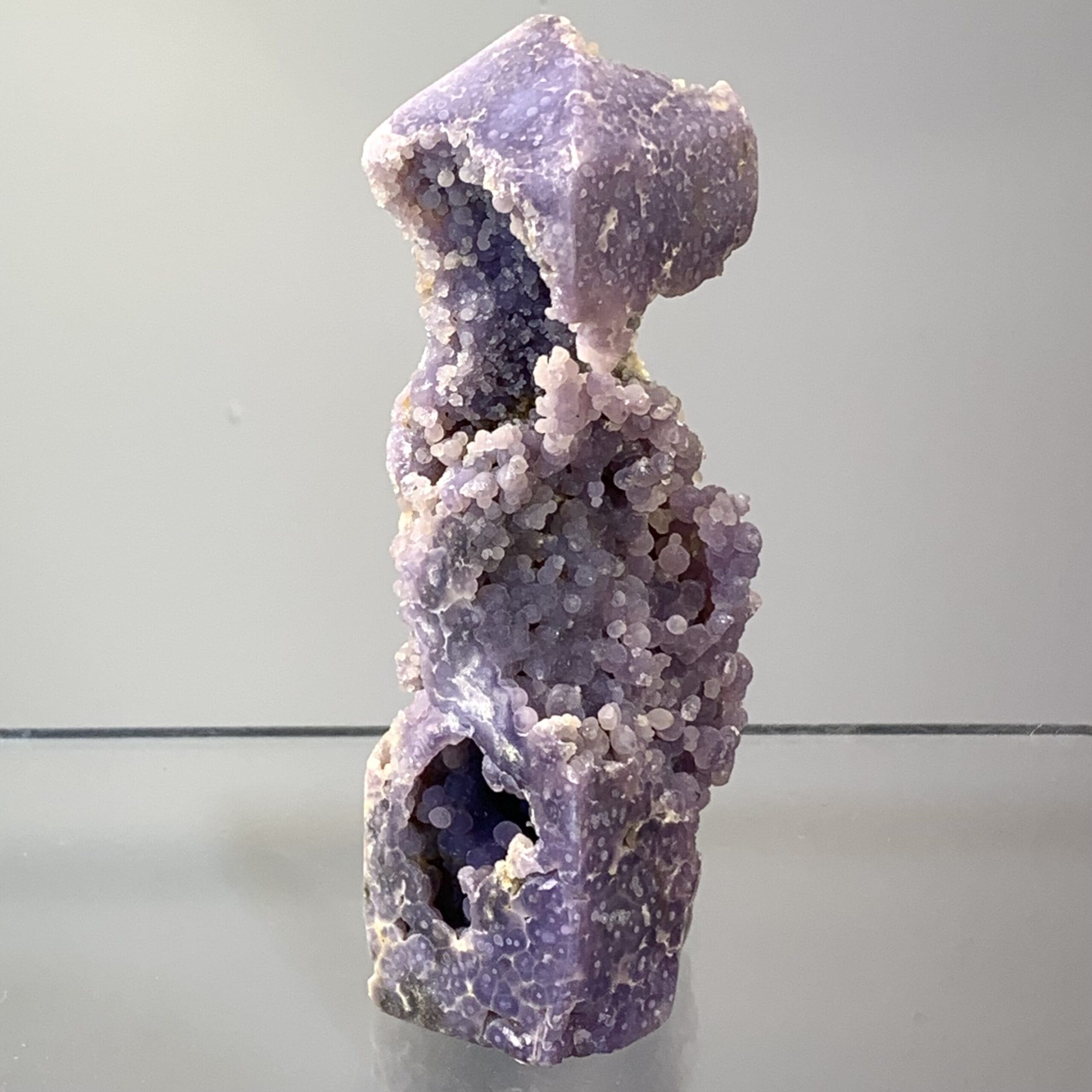 Grape Agate pen exposed standing geode obelisk healing crystal - Image 2