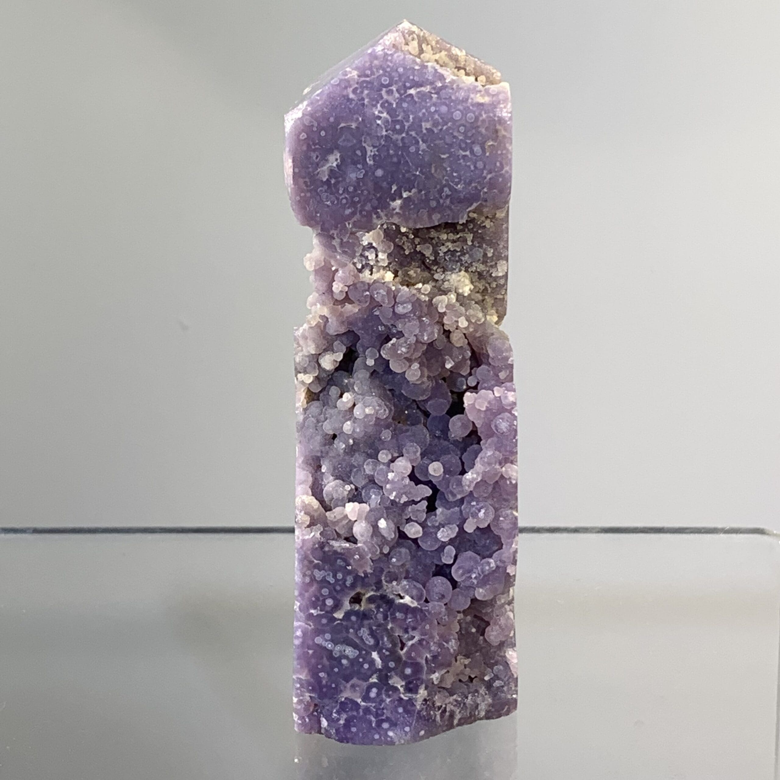 Grape Agate pen exposed standing geode obelisk healing crystal