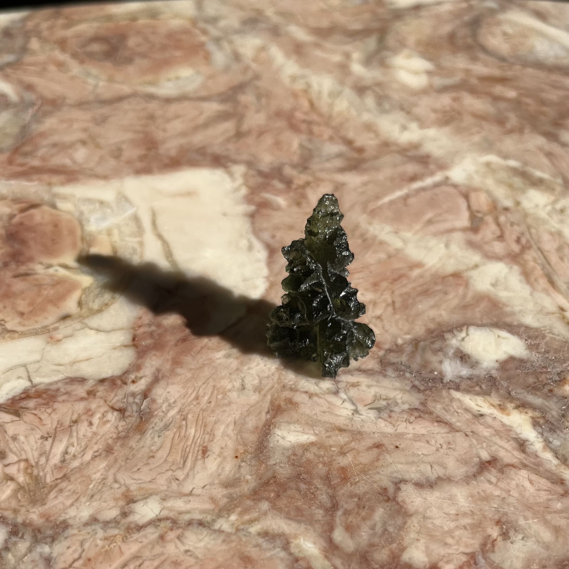 Moldavite (rough) Besednice (3.68g) 3-way standing healing crystal - Image 3