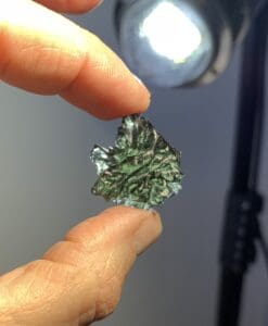 Moldavite (rough) Besednice (4.77g) 'hedgehog cloud' healing crystal