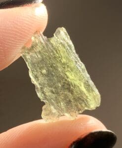 Moldavite (rough) 'wing' (.8g) healing crystal