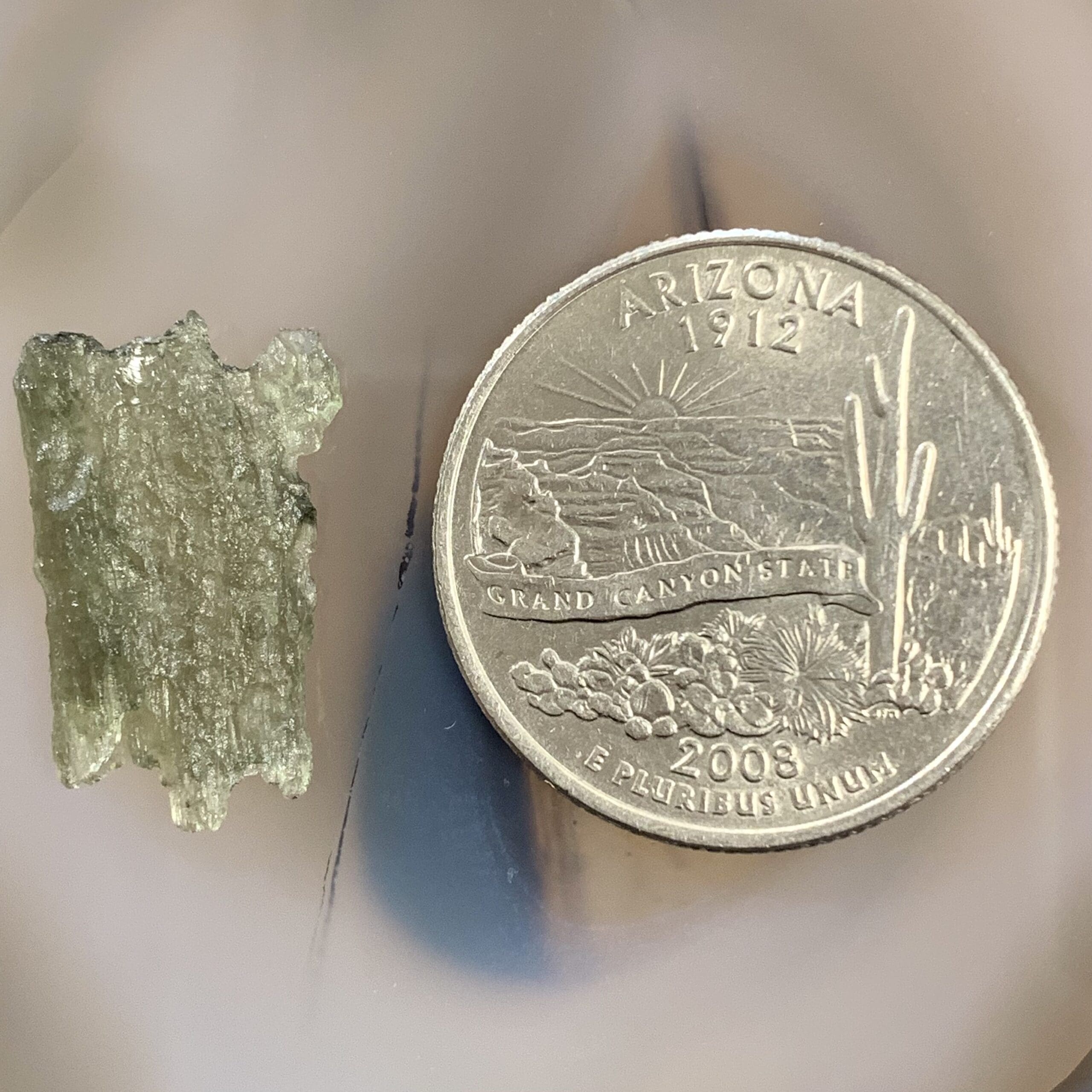 Moldavite (rough) 'wing' (.8g) healing crystal - Image 4