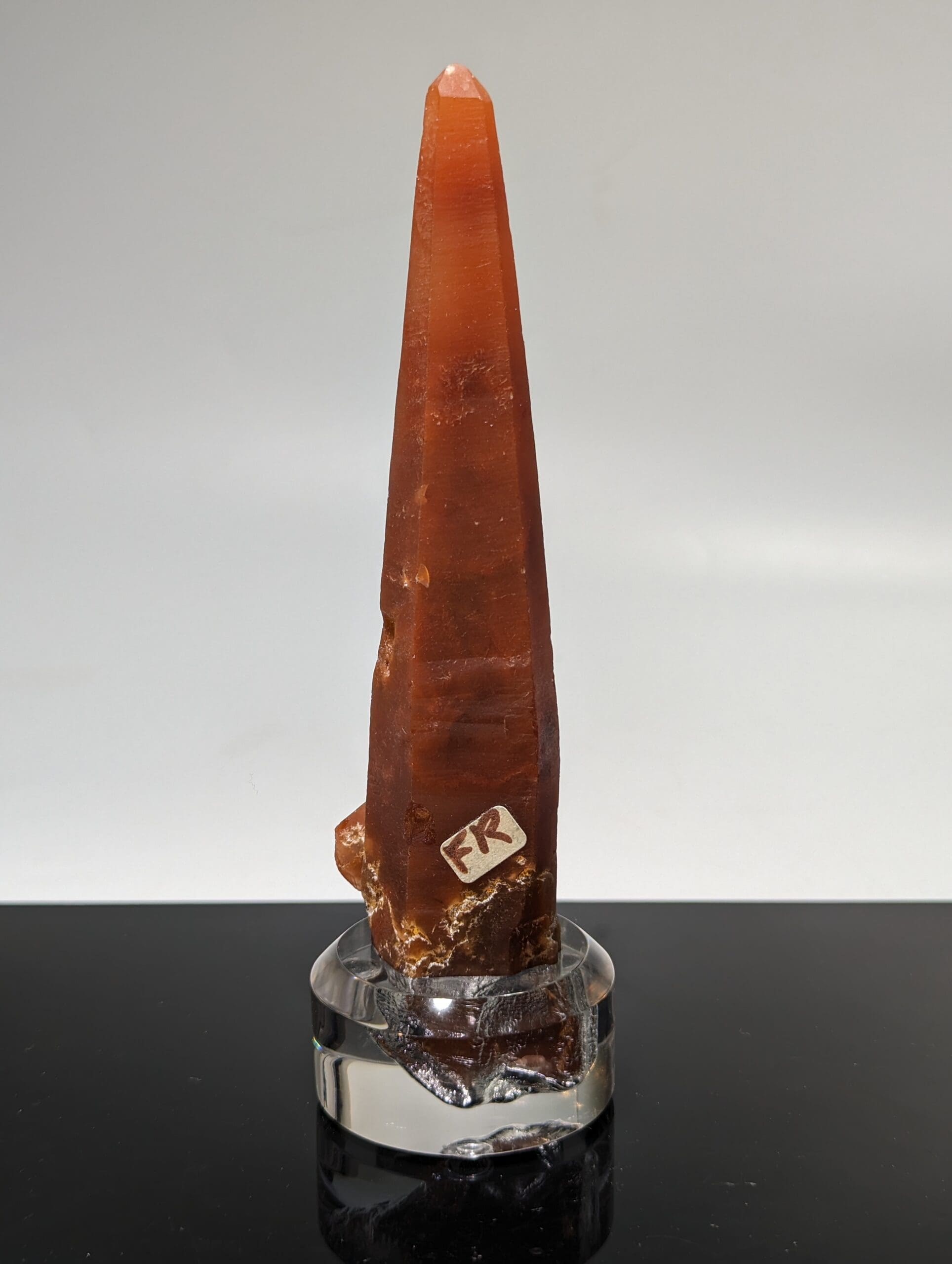 Quartz (hematoid) red laser museum piece (tessin habit) healing crystal - Image 2