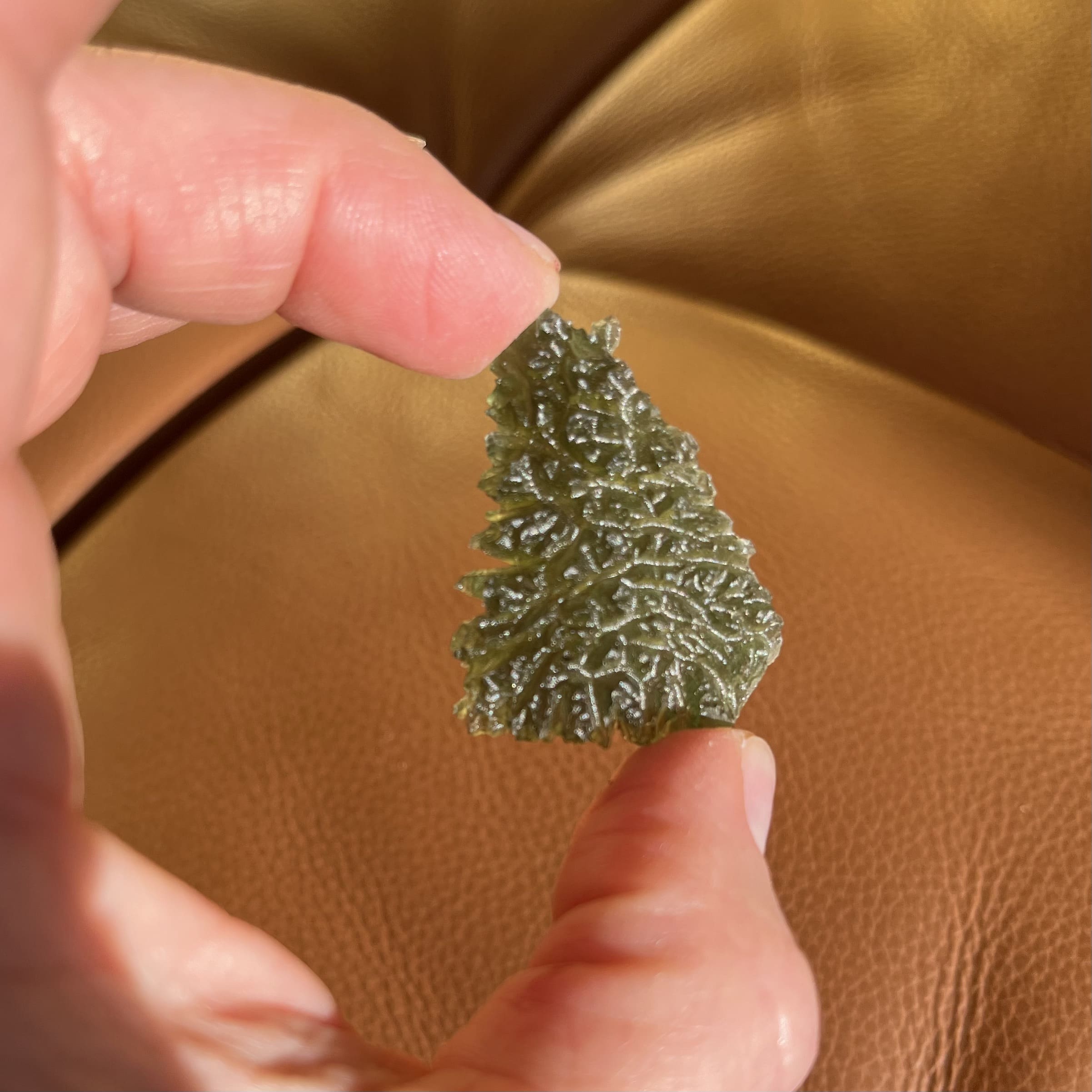 Moldavite pendant (rough) Besednice for necklace (7.0gr) healing crystal - Image 3