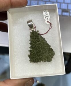 Moldavite pendant (rough) Besednice for necklace (7.0gr) healing crystal