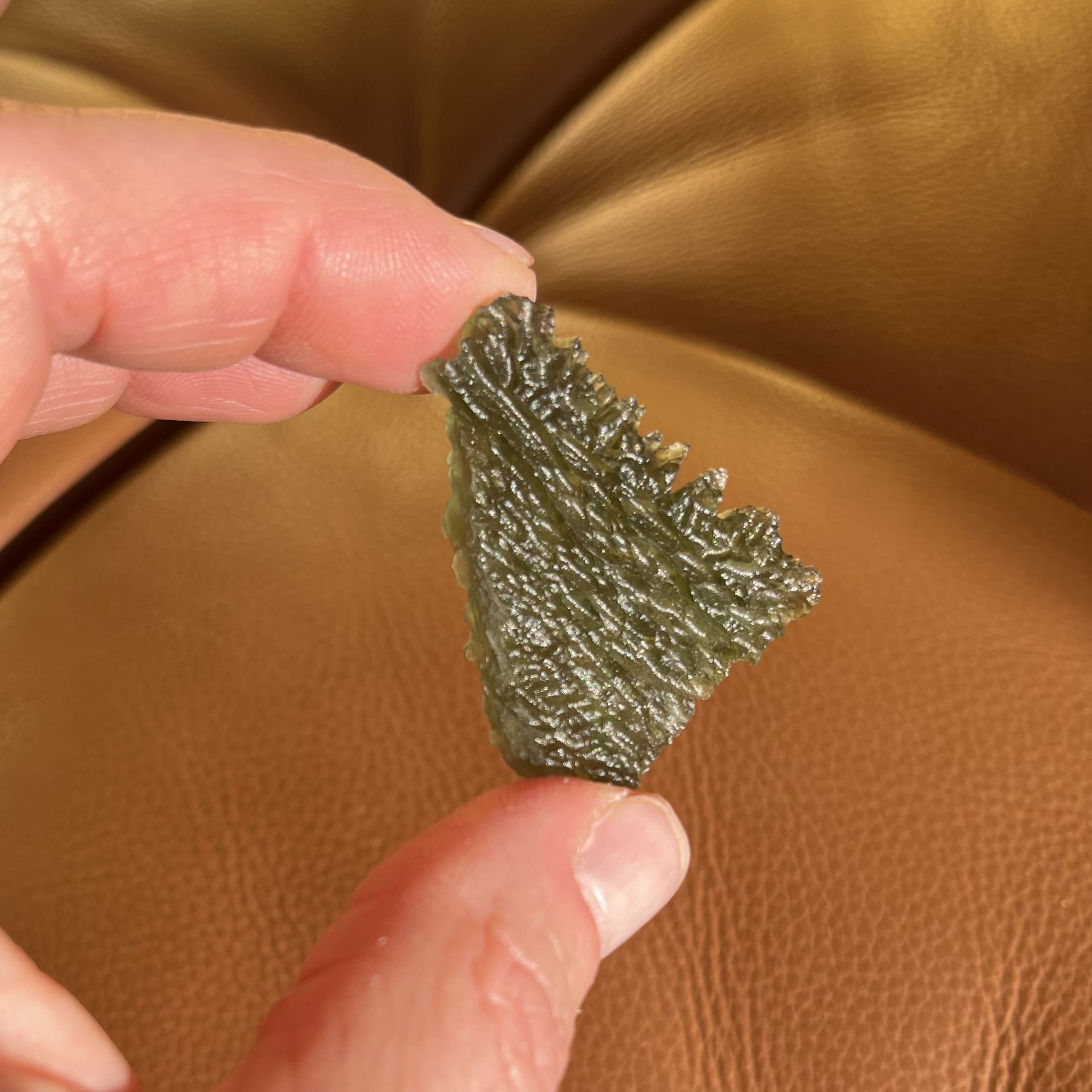 Moldavite pendant (rough) Besednice for necklace (7.0gr) healing crystal - Image 5