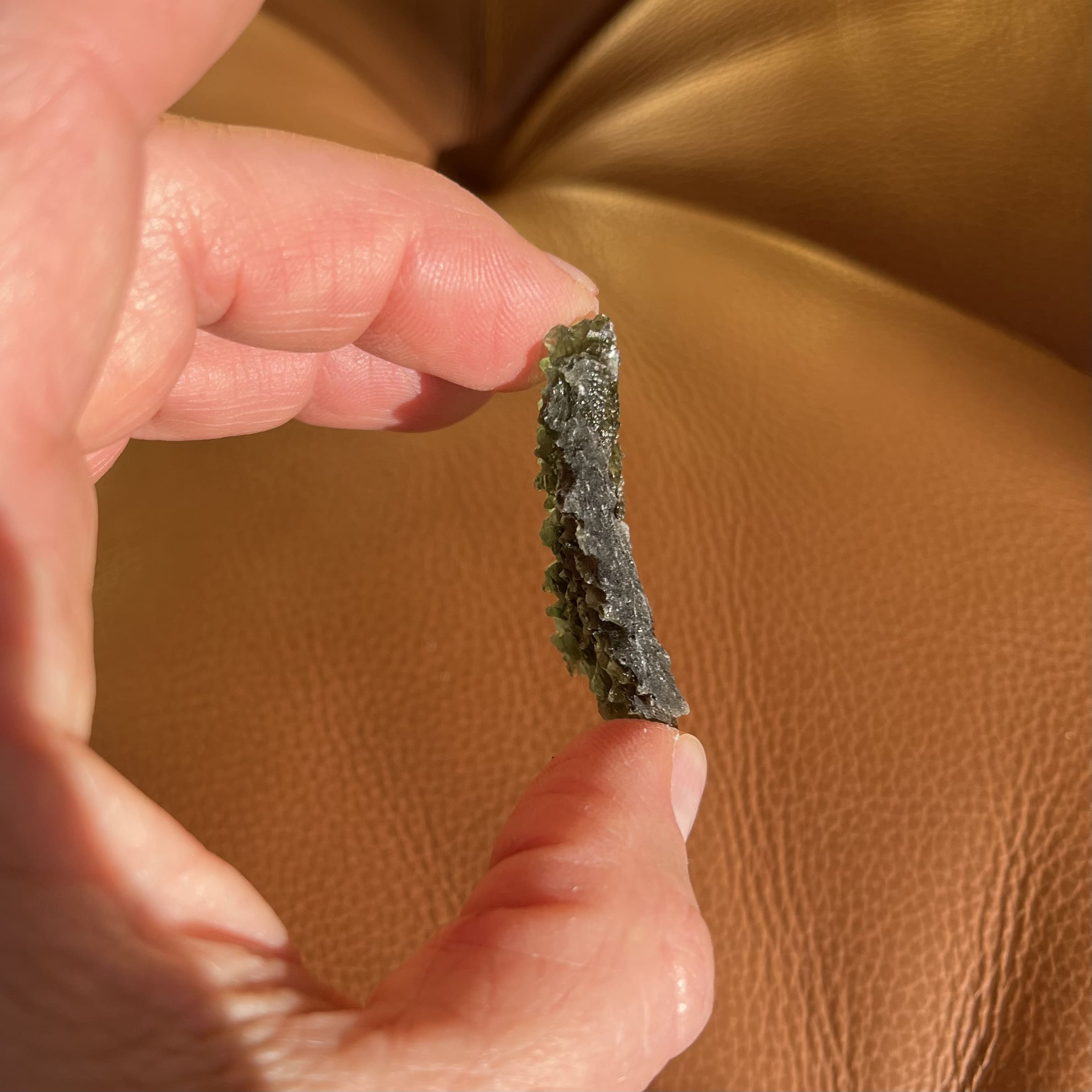 Moldavite pendant (rough) Besednice for necklace (7.0gr) healing crystal - Image 7