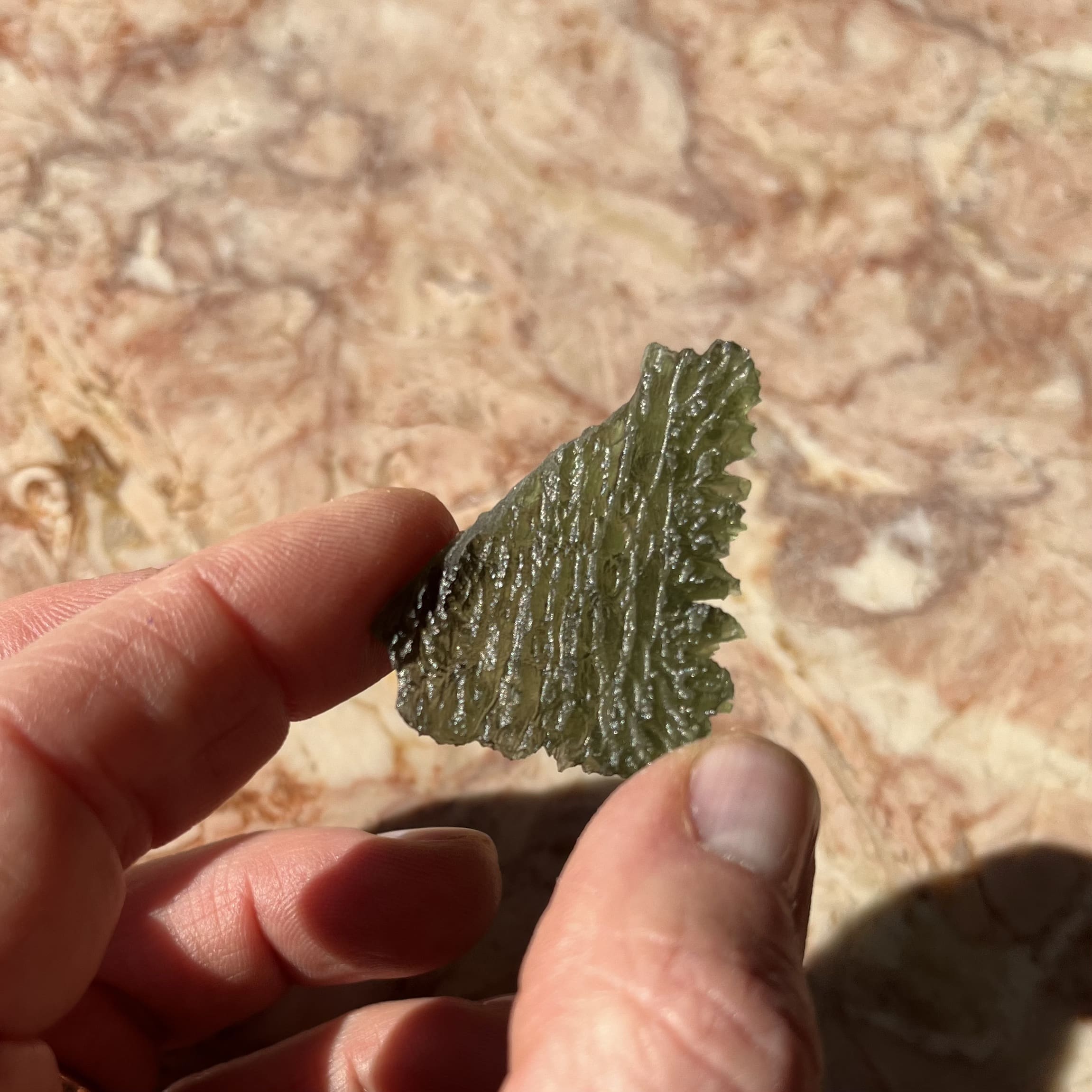 Moldavite pendant (rough) Besednice for necklace (7.0gr) healing crystal - Image 10