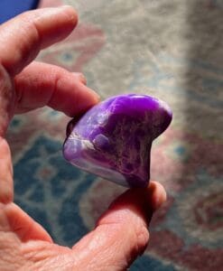 Sugilite pink semi-gel tumble (73.6g or 368 carats) healing crystal