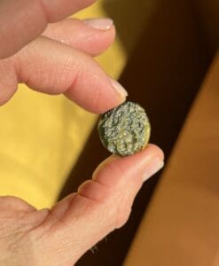 Moldavite (carving) 'moon face' (2.77gr) healing crystal