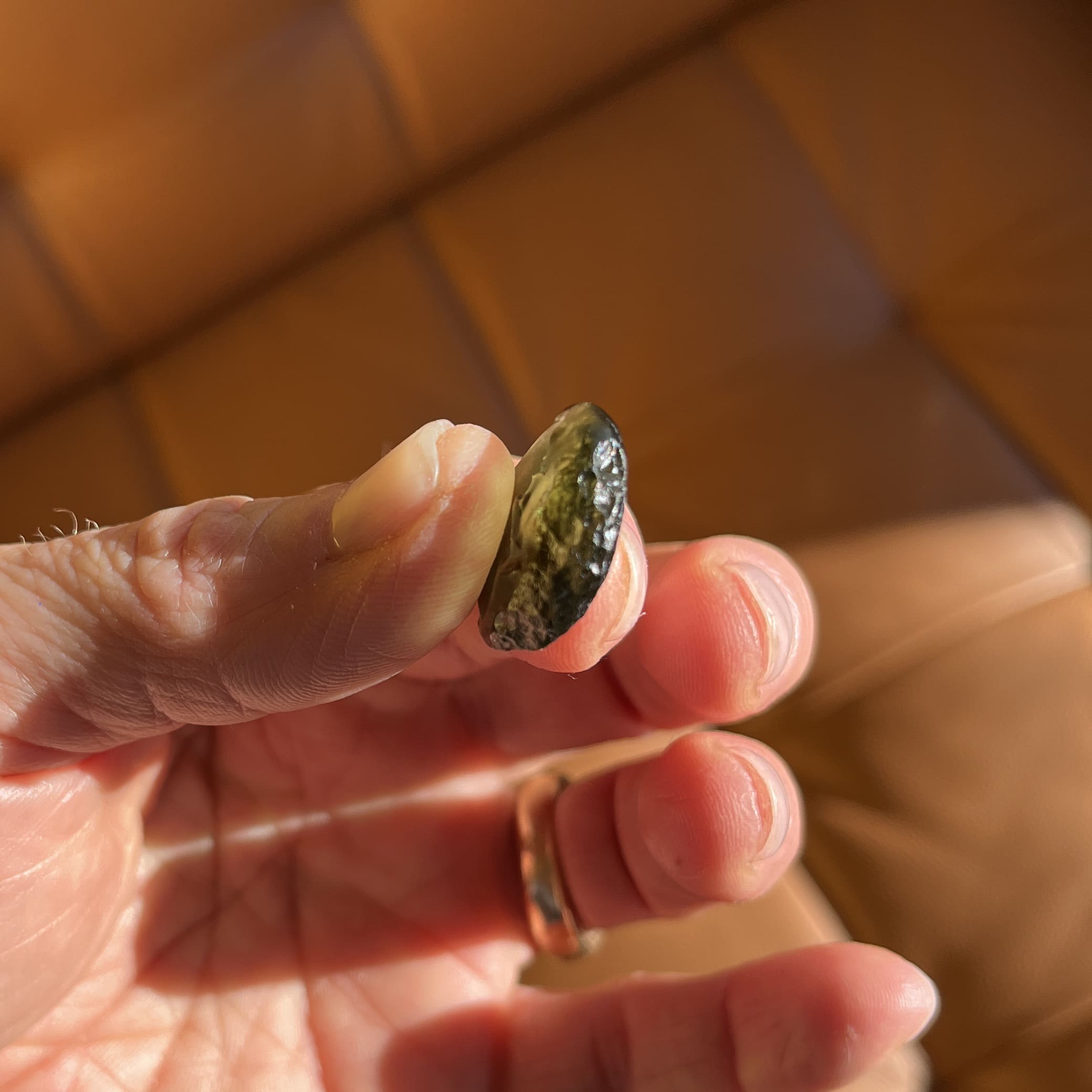 Moldavite (carving) 'moon face' (2.77gr) healing crystal - Image 5