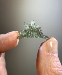 Moldavite (rough) Besednice (1.16g) 'arch sunrise' healing crystal