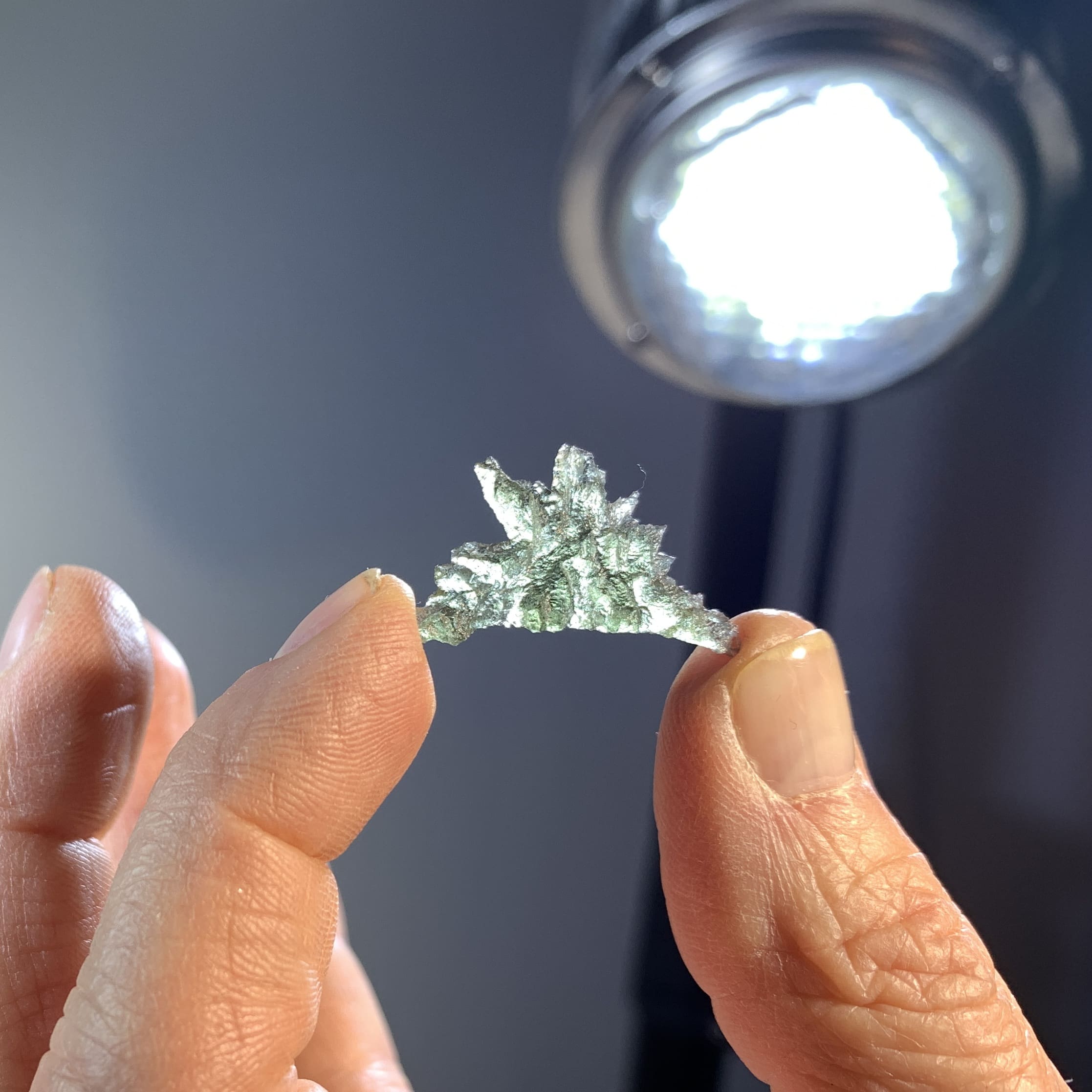 Moldavite (rough) Besednice (1.16g) 'arch sunrise' healing crystal - Image 4