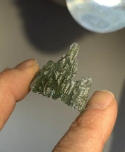 Moldavite (rough) Besednice 'dragon-wing' (2.6gr)