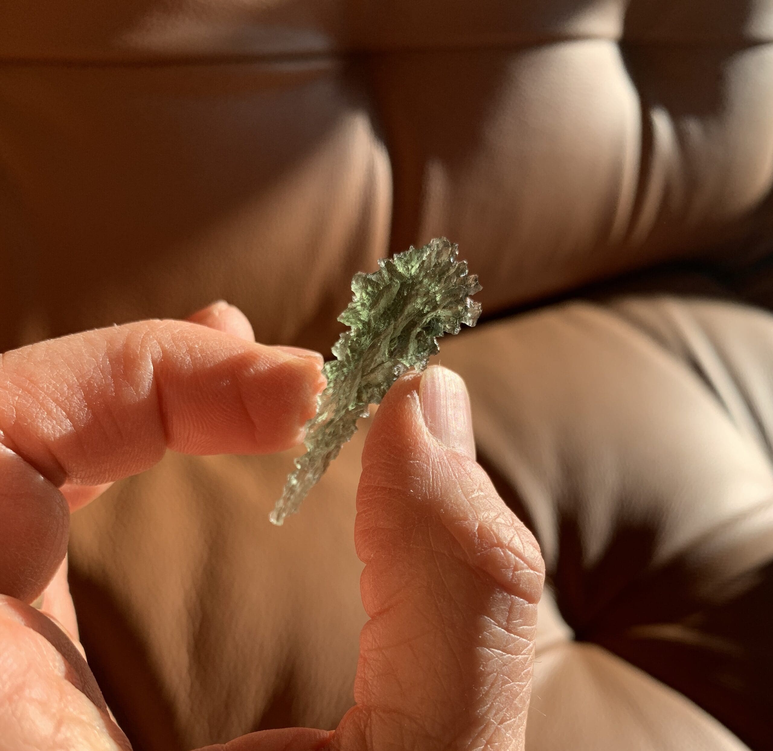 Moldavite (rough) Besednice 'Emerald Comet' (2.3gr) - Image 2
