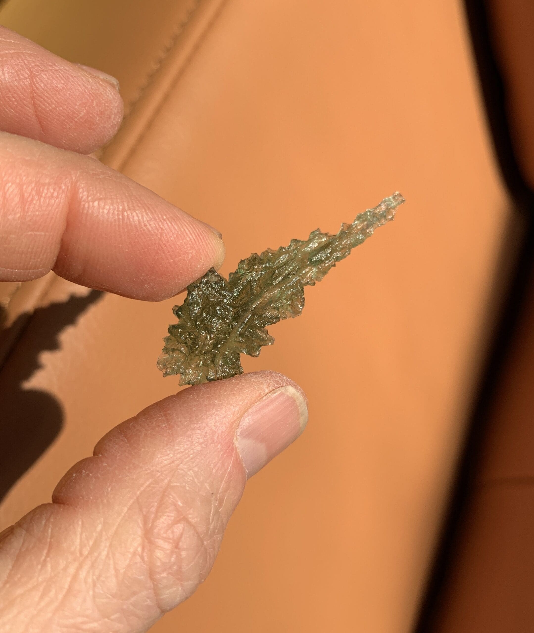 Moldavite (rough) Besednice 'Emerald Comet' (2.3gr)