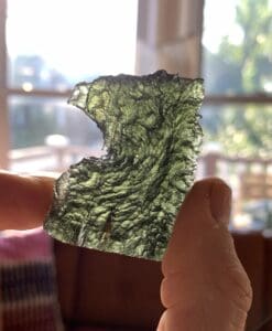 Moldavite (rough) 'Eagle Chalice' stands 2-ways (22.2gr)
