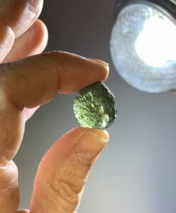 Moldavite (rough) 'orb planet' (4.1gr) healing crystal