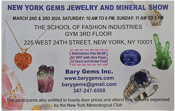 NY Gems, Jewelry and Mineral Show